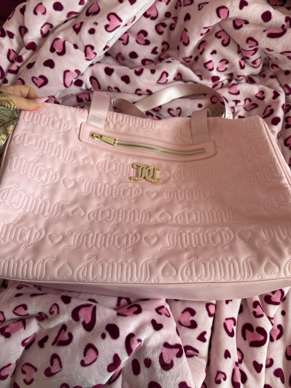 Juicy Couture Light Pink Duffle Bag